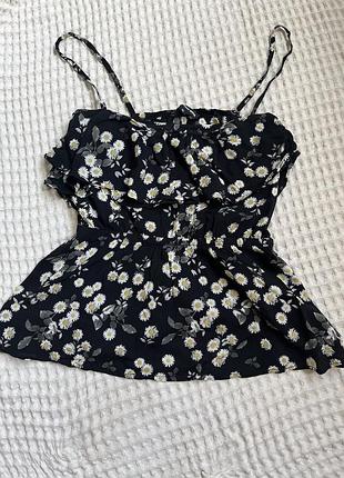 Майка топ в ромашки