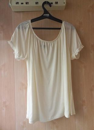 Тонкая легкая футболочка женская батал 2xl/3xl