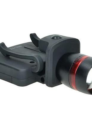 Фонарик на козырёк кепки mil-tec led cree с zoom — налобный тактический фонарь для рыбалки, охоты, армии
