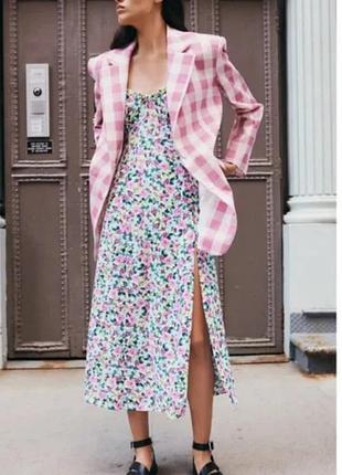 Сукня сарафан в квітковий принт zara