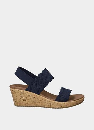 Женские босоножки skechers /оригинальные босоножки скечерс синего цвета