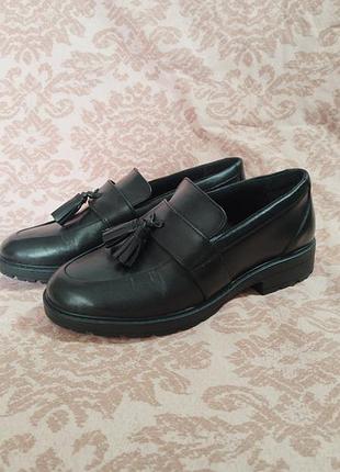 Лофери clarks шкіра 39.5 розмір