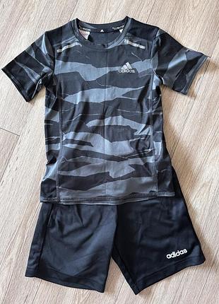 Спортивний костюм adidas оригінал 5-6-7 шорти футболка на хлопчика набір комплект