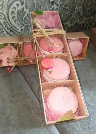 Набор подарочный мыльный цветы макаронс для девушки