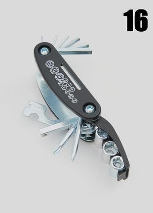 Мультитул велосипедный sinsay 16 в 1 набор инструментов для ремонта велосипеда, велоинструмент