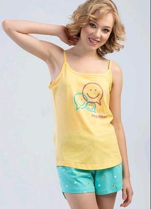 Комплект жіночий з бавовни( топік і шорти)