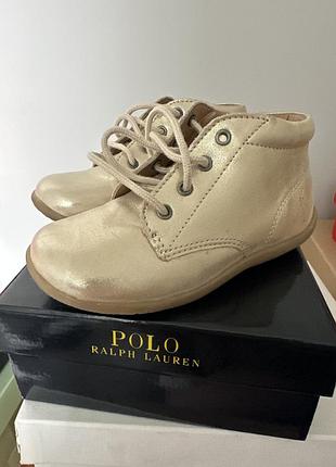 Дитячі шкіряні кеди чоботи ralph lauren