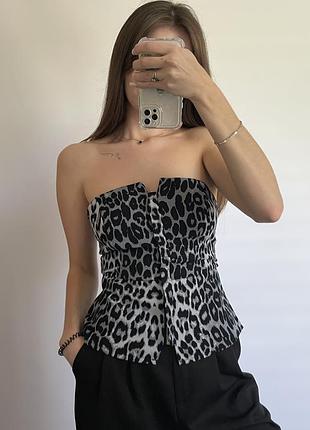 Корсет - топ леопард