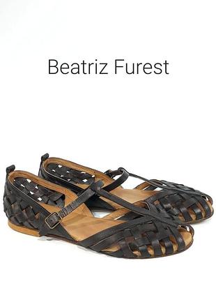 Кожаные женские босоножки сандалии bf designet by beatriz furest.