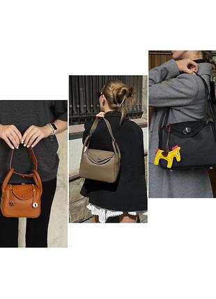 Шкіряна сумка lindy 19см , 26см h 2