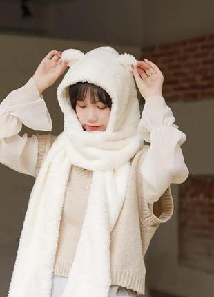 ❗распродаж❗тедди шапка с ушками 2в1