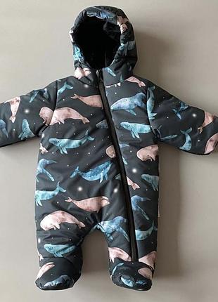 Зимовий дитячий комбінезон "whales" boonyx