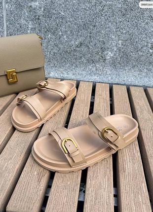 Шльопанці в стилі z@ra беж.