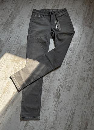 Calvin klein jeans grey haze жіночі скіні джинси
