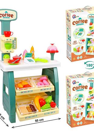 Гр іграшковий набір "кав’ярня"  "technok toys", 50 × 39 × 87 см, продукти, каса, гроші, термінал