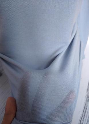 Приятный на ощупь светло голубой легкий свитер от george size 87 фото