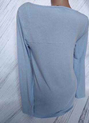 Приятный на ощупь светло голубой легкий свитер от george size 83 фото