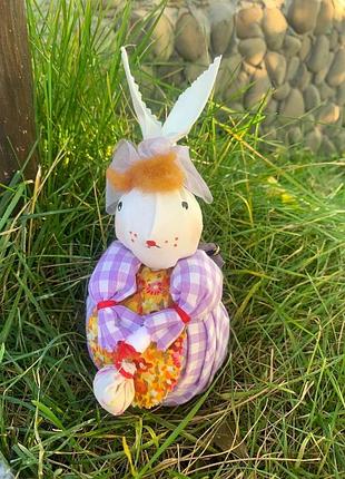 Интерьерная игрушка кролик, кролик, декор кролик, украшение декор на пасху кролик