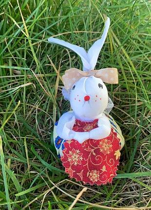 Интерьерная игрушка кролик, кролик, декор кролик, украшение декор на пасху кролик