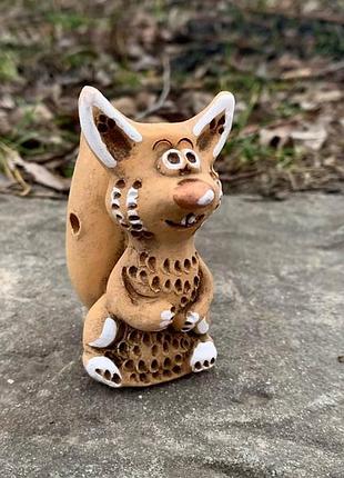 Свисток керамический белка, свисток из глины
