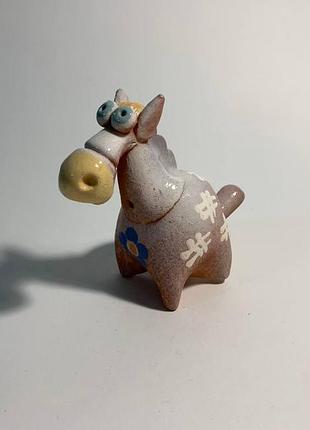 Свисток конь, свистулька лошадь, фигурка конь, статуэтка коник, лошадка керамическая