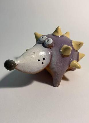 Свисток ёжик, свистулька ёжик, фигурка ёжик, статуэтка ежик, ежик керамический