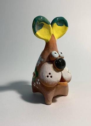 Свисток заєць, свистулька заєць, фігурка зайчик, статуетка заєць, заєць керамічний
