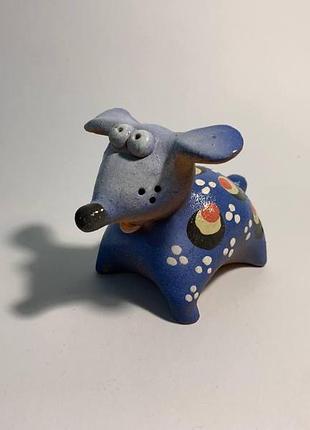 Свисток собака, свистулька пес, фигурка собака, статуэтка собака, собака керамическая