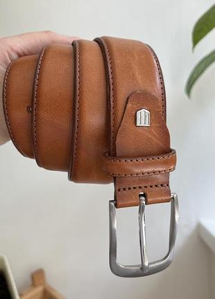 Чоловічий шкіряний ремінь італія 🇮🇹 profuomo 115 см