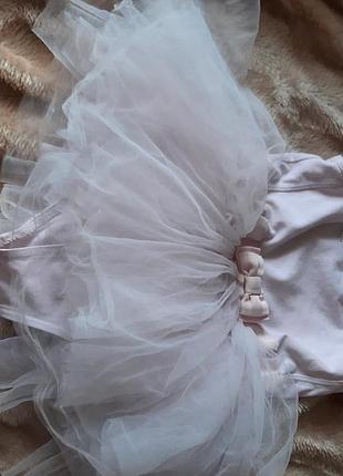Боди детское с фатиновой юбкой