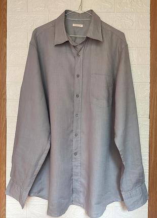 Лляна сорочка із льону 100% льон від ēdēis la redoute creation батал 📌 наш 48-50рр (див. заміри)