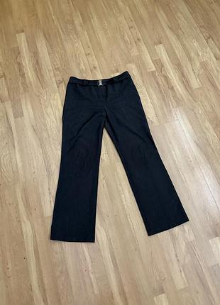 Женские брюки l-xl, класичні жіночі красиві брюки штани, чорні кльош чорні класичні під пояс