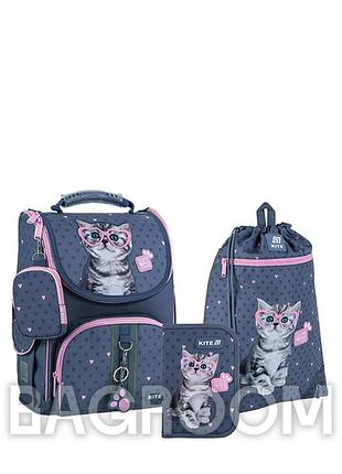 Шкільний набір kite education studio pets set_sp25-501s (рюкзак, пенал, сумка)