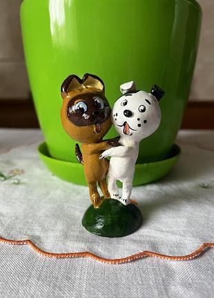 Оригінальна іграшка сувенір ручна робота з персонажами мультфільму кошеня по прізвищу гав щеня шарик