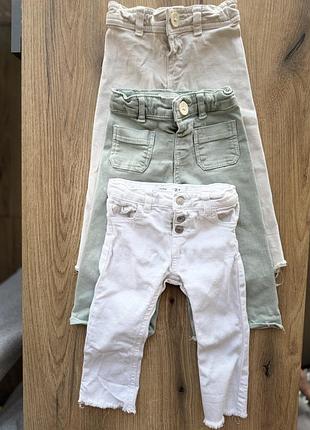 Стильні джинси zara на дівчинку 9-18 міс