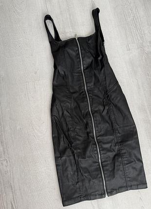 Сарафан з еко шкіри