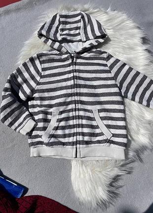 Полосастое худи с капюшоном