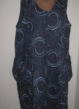 Вільне лляне плаття італійка розмір 20