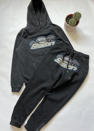 Костюм спортивний чоловічий чорний трепстар trapstar