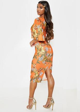 Розпродаж сукня prettylittlething міді на одне плече9 фото