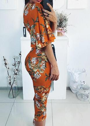 Розпродаж сукня prettylittlething міді на одне плече5 фото