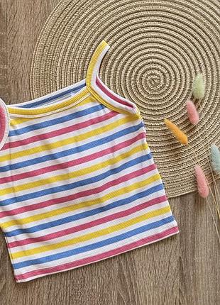 Топ рубчик в полоску на девочку 6 лет на рост 116 см reserved