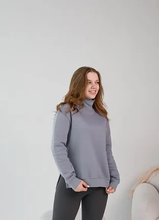 Гольф на флисе, серый, размер s