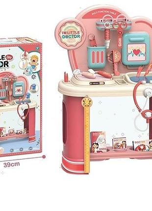 Набор доктора столик с полочками 46х25х59 см, медицинские принадлежности, лекарства, подвижные элементы, в коробке