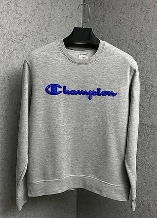 Чоловічий сірий світшот від бренду champion