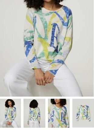 Брендова шерстяна кашемірова кофта яскрава