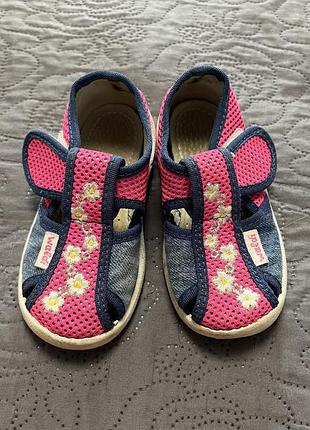 Текстильні тапочки 23 розмір