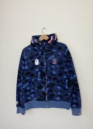Bape a bathing ape x psg зіп худі