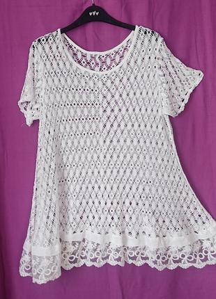 Туника- сеточка из итальялии раз. 50-52