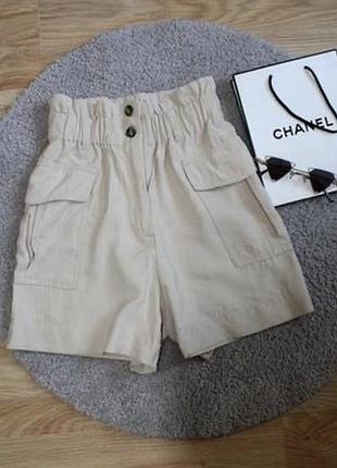 Шорты легкие тонкие на лето супер h&m карго стильные трендовая модель